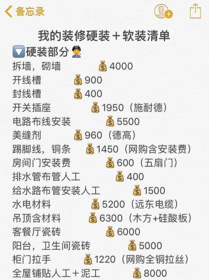 毛坯房简单装修价格明细