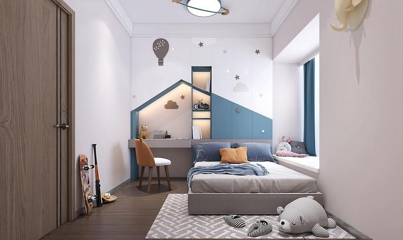 现代简约风格装修儿童房该怎么去设计