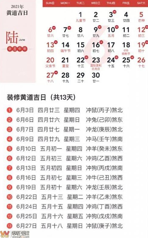 老黄历装修吉日查询年月