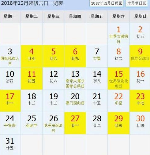 黄历吉日查询朋友能指定告诉哪天哪日是装修的好日子