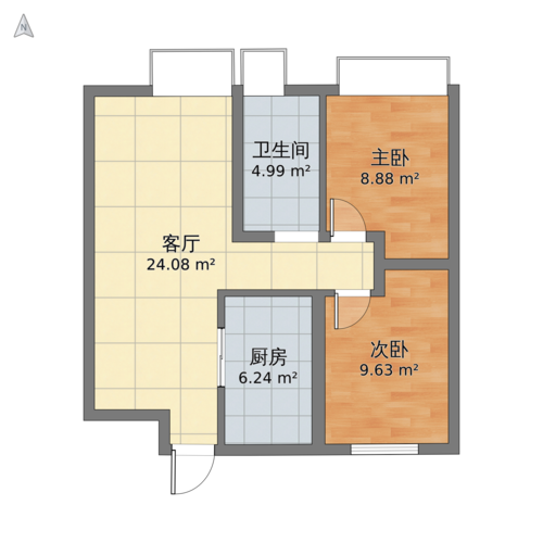 二室一厅装修设计方法